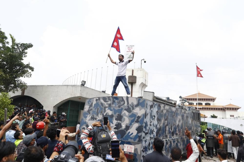 Young protesters gathered during Nepal’s Gen-Z movement featured in Shot like Enemies: BBC documentary on Nepal's Gen-Z protest